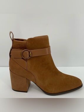 Vionic Tenley Boot Toffee tan brown shoe heel water repellent heel ankle 9.5